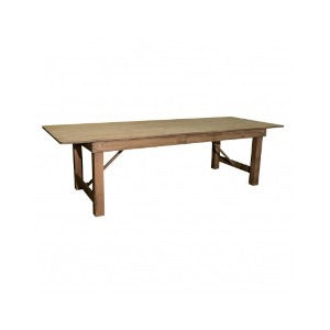 Table, 9 Ft x 40 in. Wood Farm
