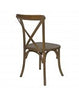 X Back Wood Rustic Chair