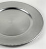 Plate Charger, Silver Beaded