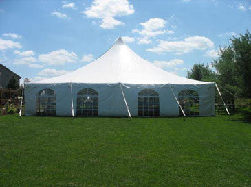 40 ft. x 40 ft. Pole Tent Expandable