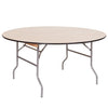PRE 60 in. Round Wood Table
