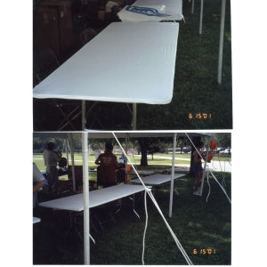 Kwik-Covers 30x72 White Tablecover