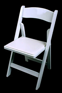 PRE White Resin Folding Chair